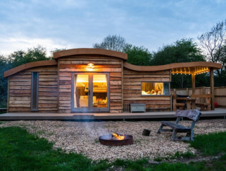 Family Glamping in Yorkshire with York Glamping hot tub and holiday pods Yorkshire. 