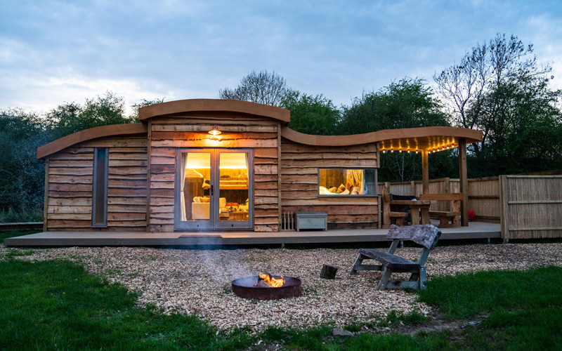 Family Glamping in Yorkshire with York Glamping hot tub and holiday pods Yorkshire. 